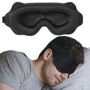 Máscara de Dormir 3D Ajustável com Bloqueio de Luz – Preta