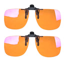Clip-on Quadrado com Filtro de Luz Azul – Lentes Coloridas
