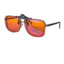 Clip-on Quadrado com Filtro de Luz Azul – Lentes Coloridas