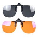 Clip-on Quadrado com Filtro de Luz Azul – Lentes Coloridas