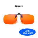 Clip-on com Filtro de Luz Azul e Lente Laranja