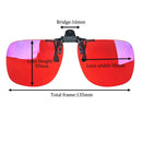 Clip-on Quadrado com Filtro de Luz Azul – Lentes Coloridas