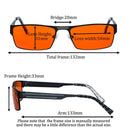 Óculos com Filtro de Luz Azul – Lentes Laranja e Transparentes