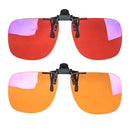 Clip-on Quadrado com Filtro de Luz Azul – Lentes Coloridas