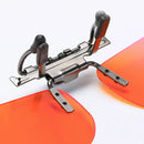 Kit 3 Óculos Clip-On com Filtro de Luz Azul (amarela 50%, laranja 75% e vermelha 100%)