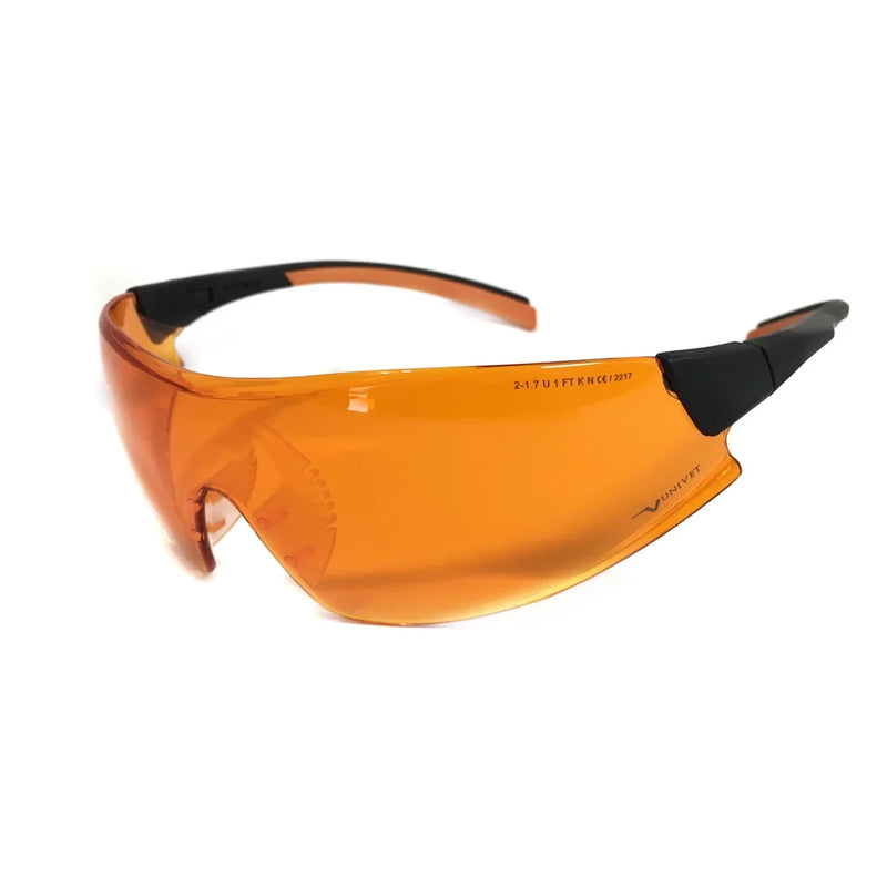 Óculos com Proteção Filtro Anti Luz Azul Laranja Sobrepor Univet 546 UV525